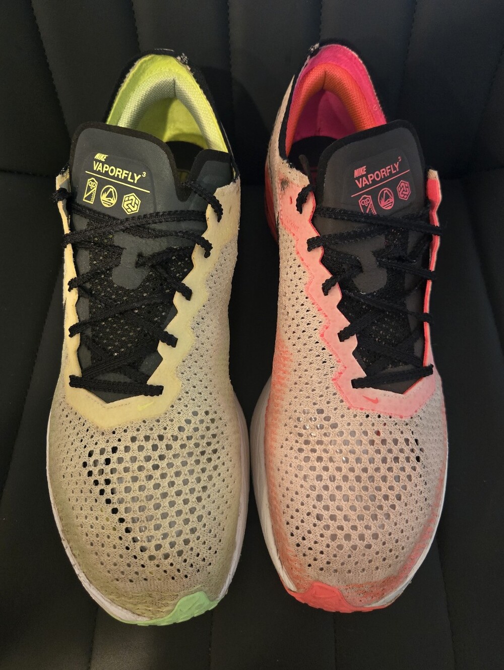 Nike Vaporfly Neon Yellow & Neon Pink Running Shoes